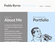 Tablet Screenshot of paddybyrne.com